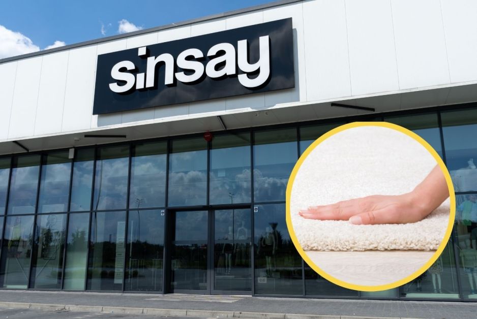 Pufiasty dywan z Sinsay z tłoczonym wzorem