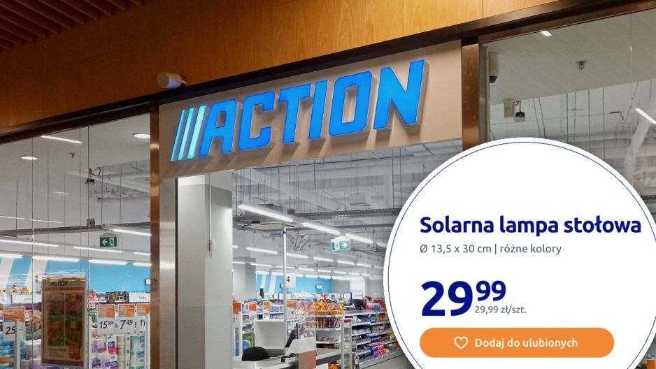 Solarna lampa stołowa z Action