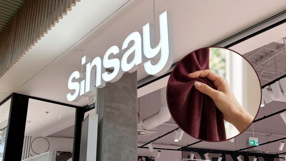 Welurowa zasłona z Sinsay