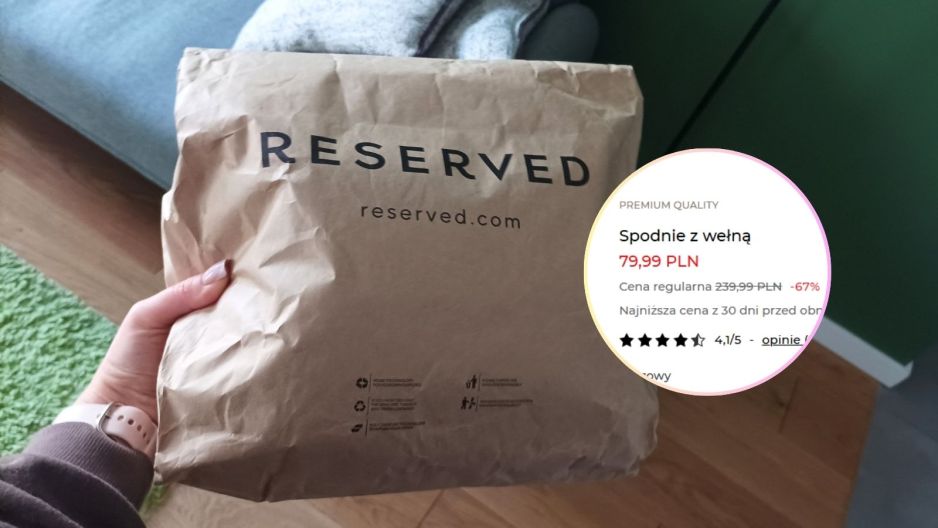 Spodnie z wełną z Reserved