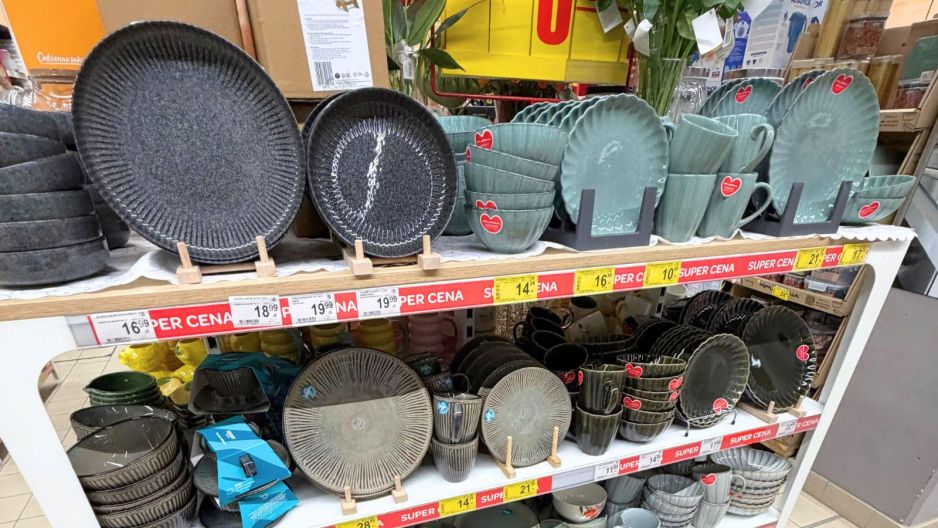 talerze ceramika Carrefour